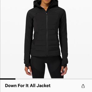🍋Lululemon🍋 Down for it all jacket sz6 black new